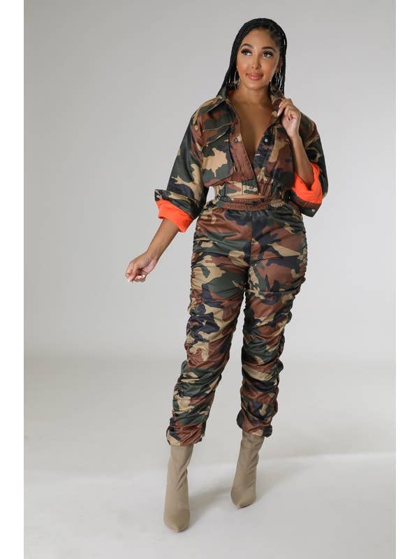Camouflage Jacket and Jogger Set for wholesale on Faire6