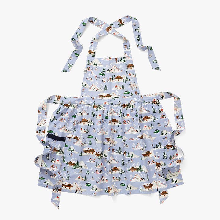 The Pinafore Apron - Rifle Paper Co. Penguin Village for wholesale by Hedley & Bennett
