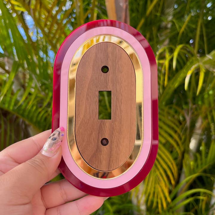 Studio Nena - Wholesale Light Switch Cover/Plate - Main Gold Art Deco Light Switch Cover0