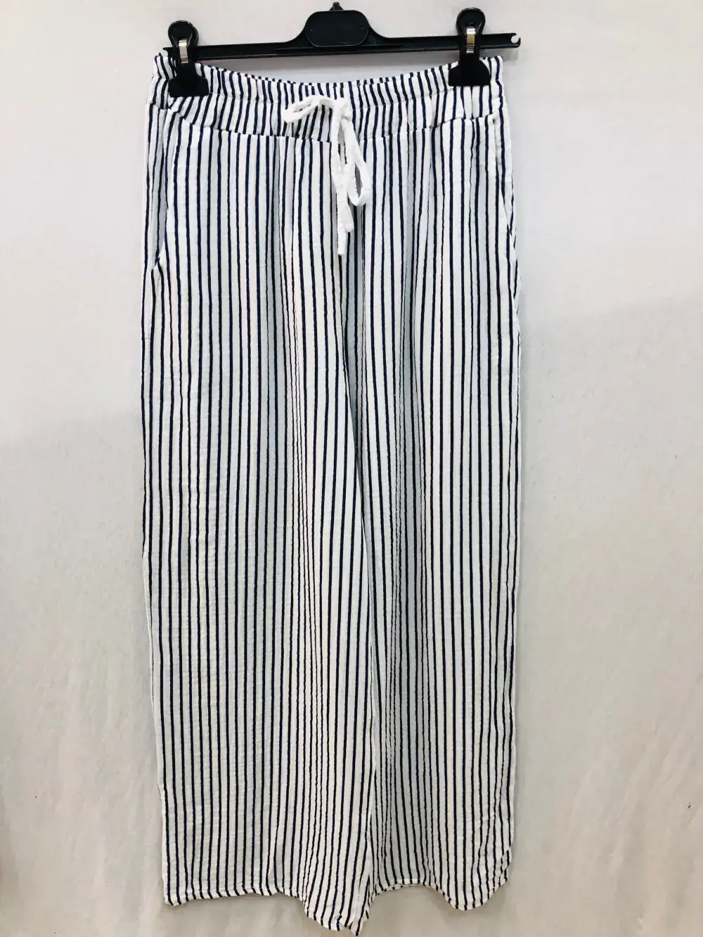 Mimi & Gogo - Wholesale Pants - Women's - Cotton gauze pants with stripes @906771_PaGazeRayure0