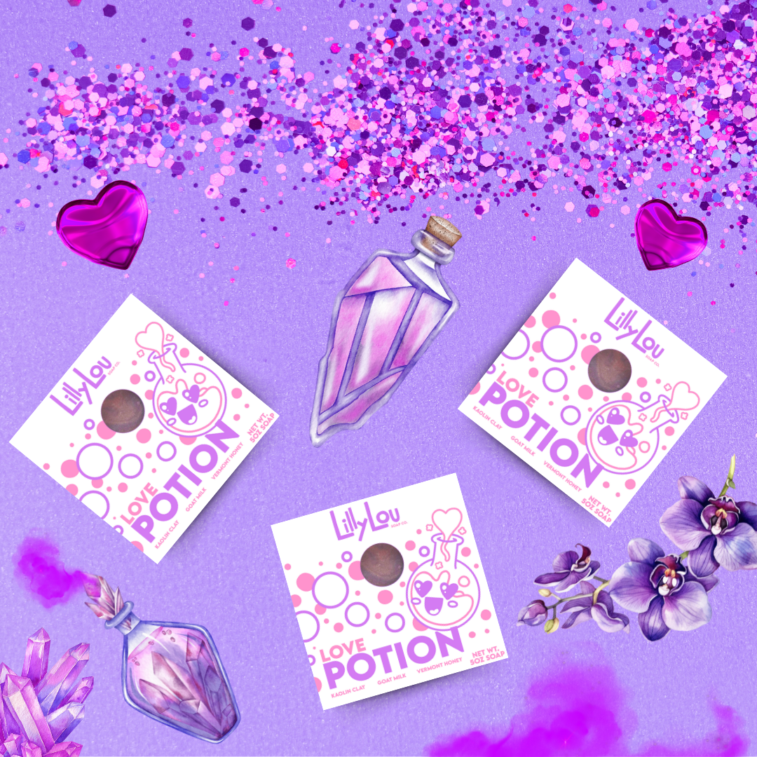 Lilly Lou Soap Co. - Wholesale Bar Soap - Love Potion Soap | Valentine's Day Soap | Goat Milk Soap4