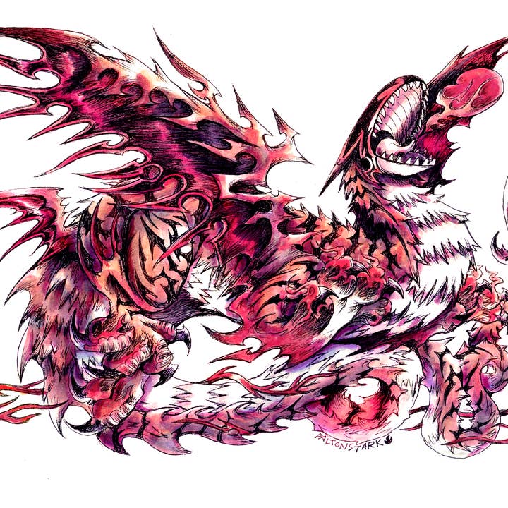 Frenzied Fire Dragon Sticker for wholesale by Dalton Doodles