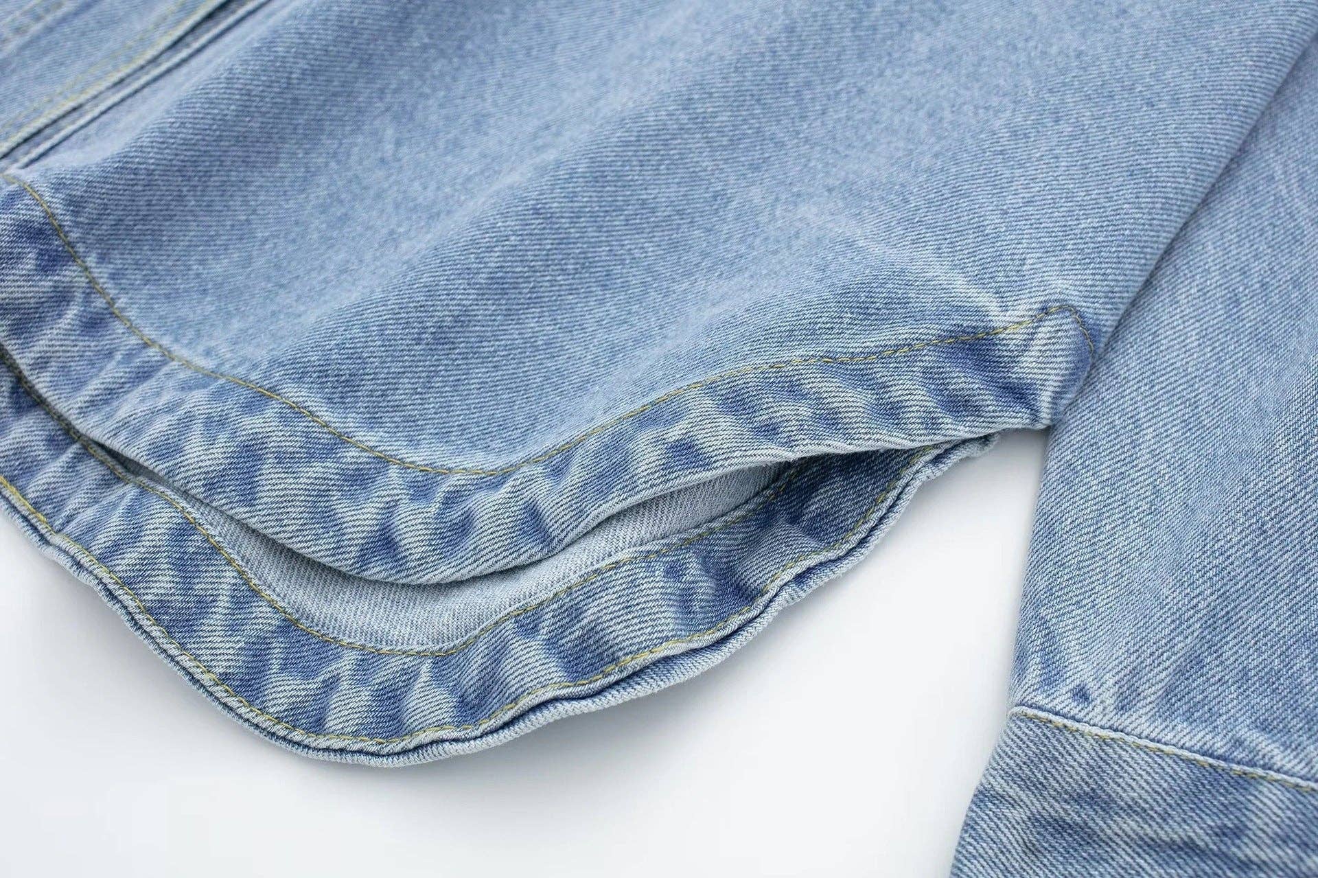 As Shown European Summer Denim Shirt Jacket  Chic  Cool for wholesale on Faire12