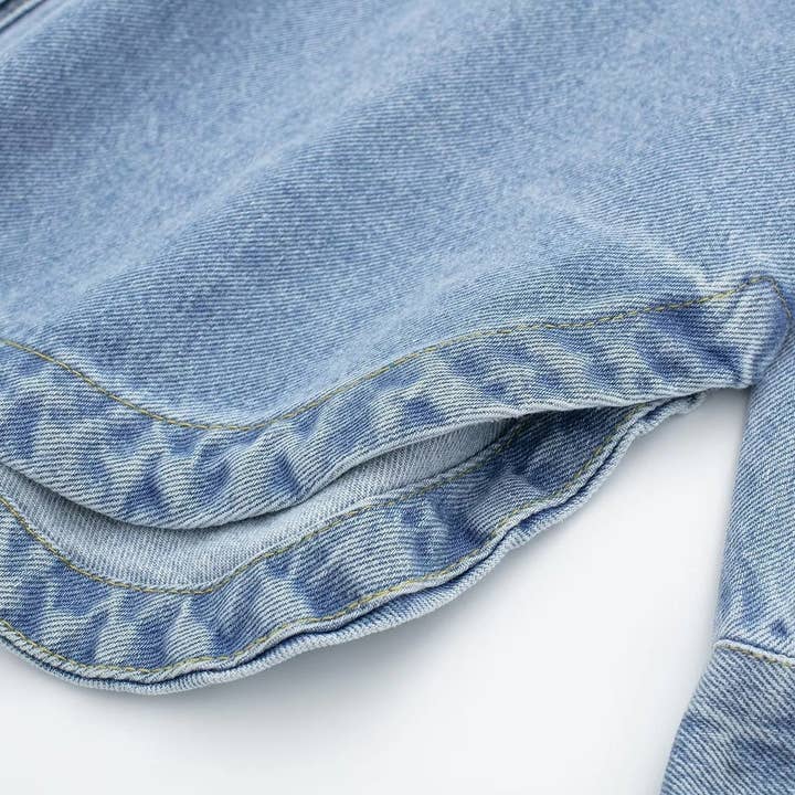 As Shown European Summer Denim Shirt Jacket Chic Cool for wholesale on Faire12