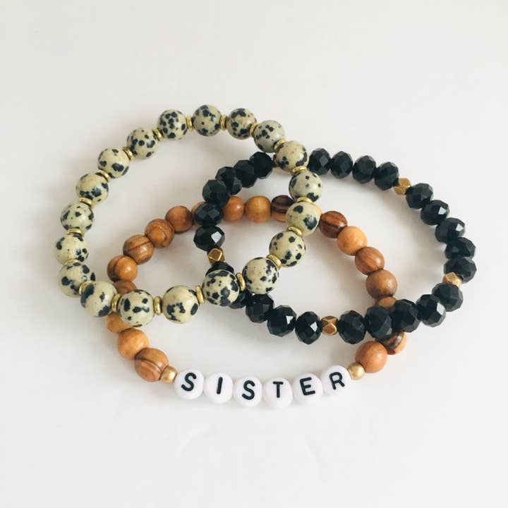 "Sister" Bracelet Stack for wholesale by HL Stacks