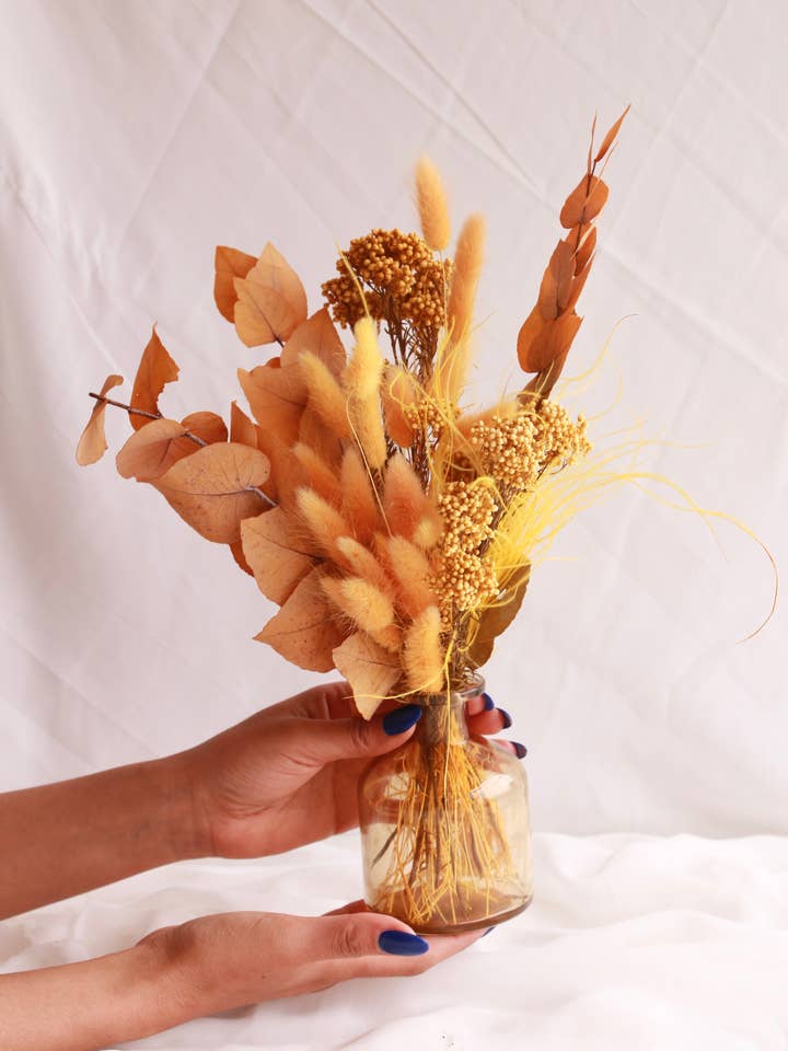 Preserved Bud Vase | Yellows for wholesale by Rococo Floral Co