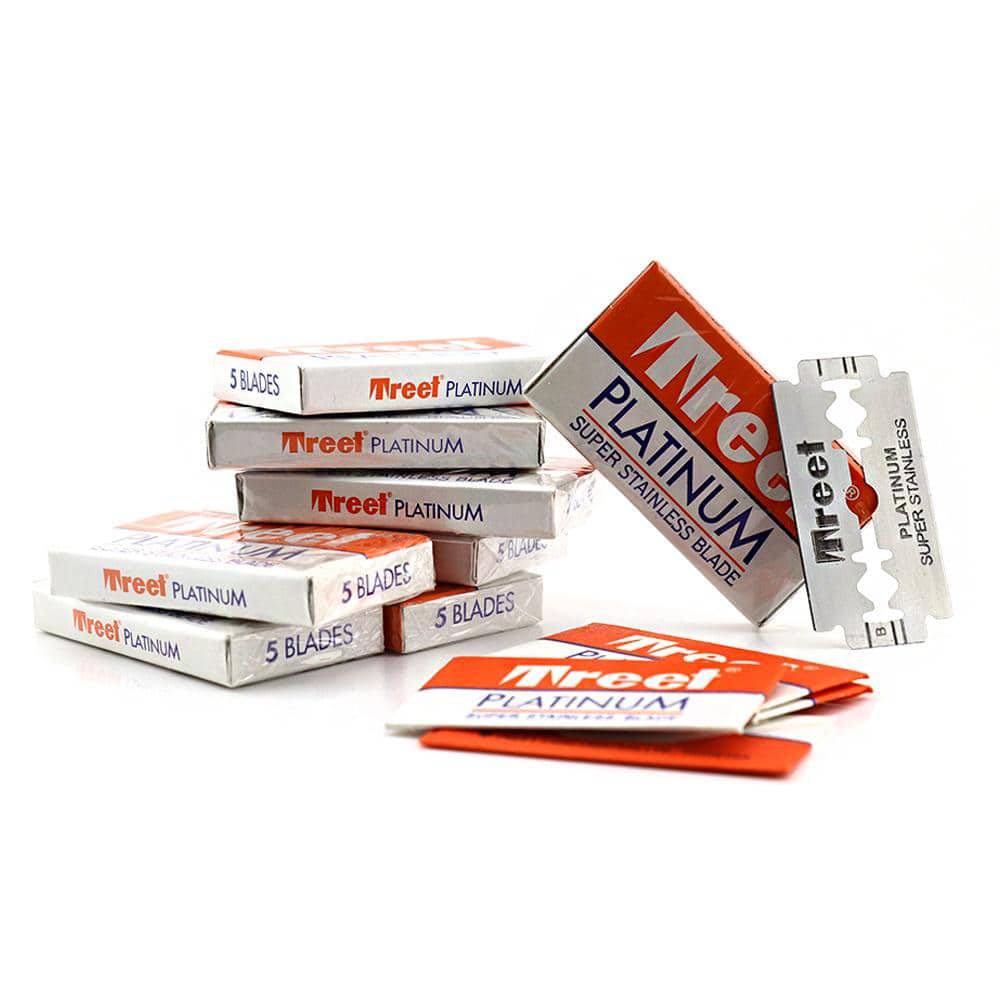 Haryali London - Wholesale Razor - Treet Platinum Super Stainless Double Edge Razor -1 pack = 5 razor blades0