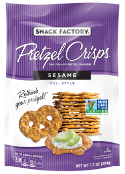 Oasis Snacks - Wholesale Pretzels - Snack Factory Pretzel Crisps, 7.2oz7