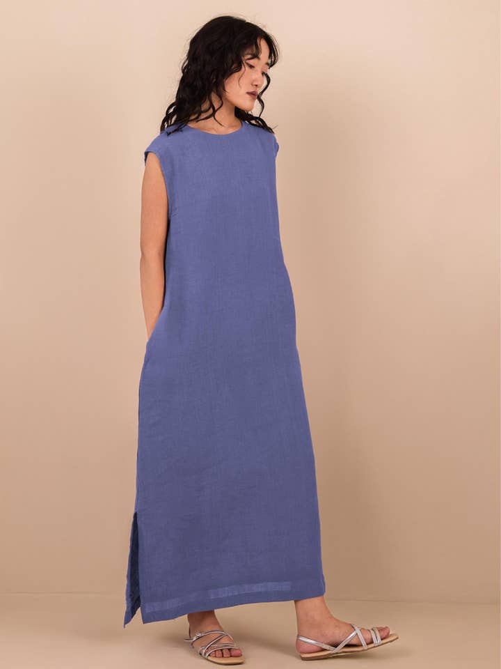 Linné Sabrina Klänning för wholesale av Live Linen