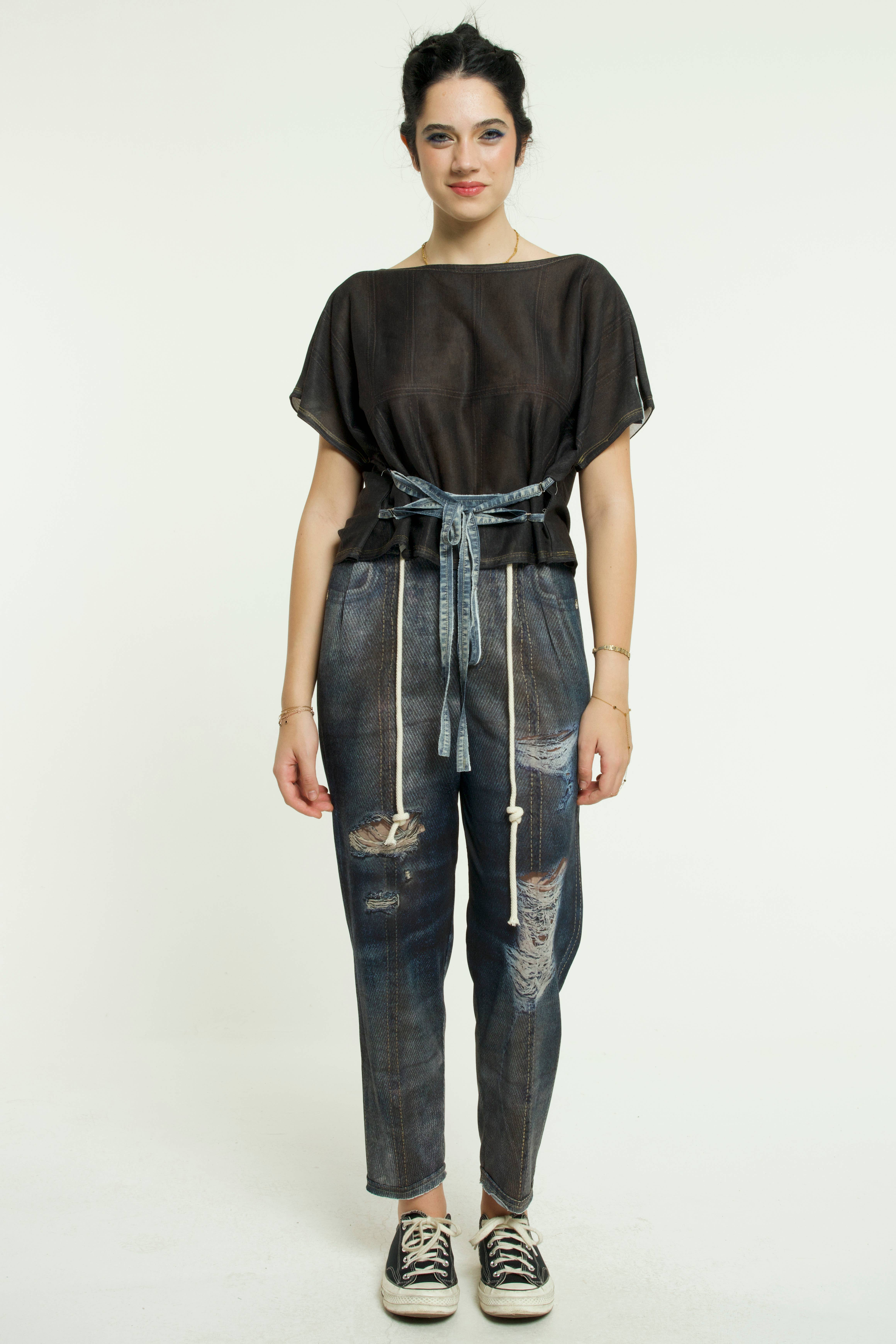 IPNG Design – wholesale Pants – Women's – Pants Mom's Dark Blue - Jeanious7