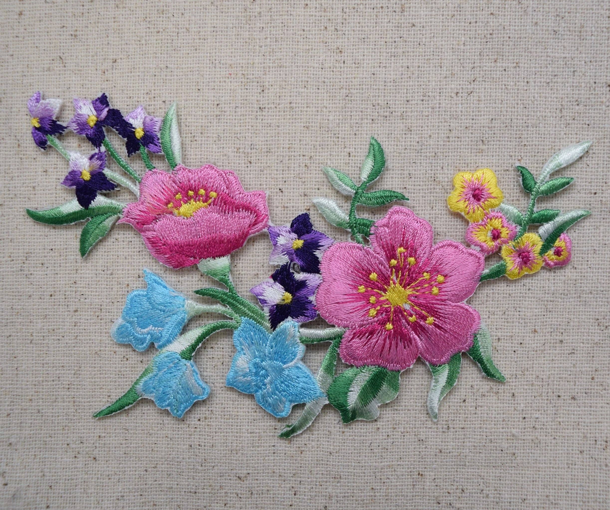Wholesale Applique – wholesale Patch – Floral Arrangement - Bunch of Flowers - Iron on Patch2