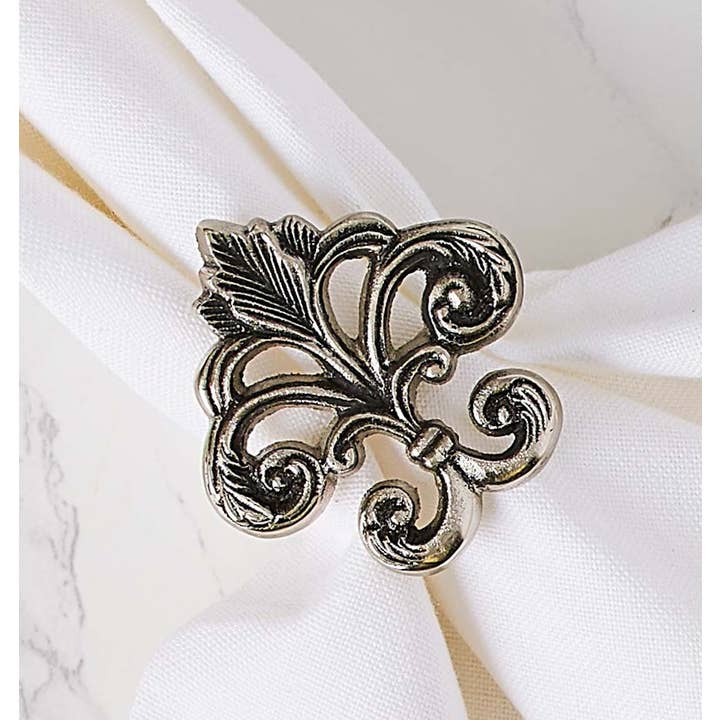 Design Imports - Wholesale Napkin Ring - Fleur De Lis Napkin Ring