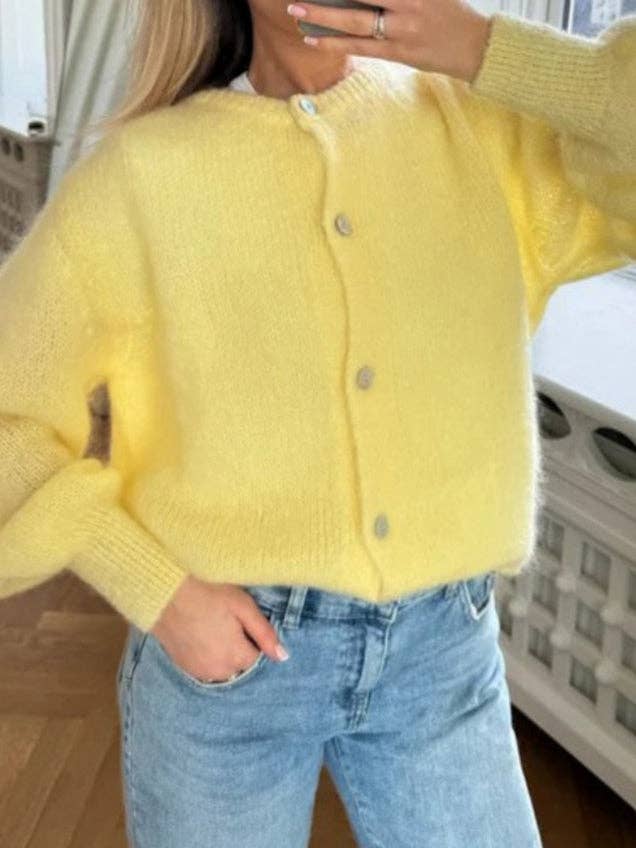 alberalkirk - Wholesale Cardigan - Women's - Candy Color Mohair like Cardigan Women N5A5087