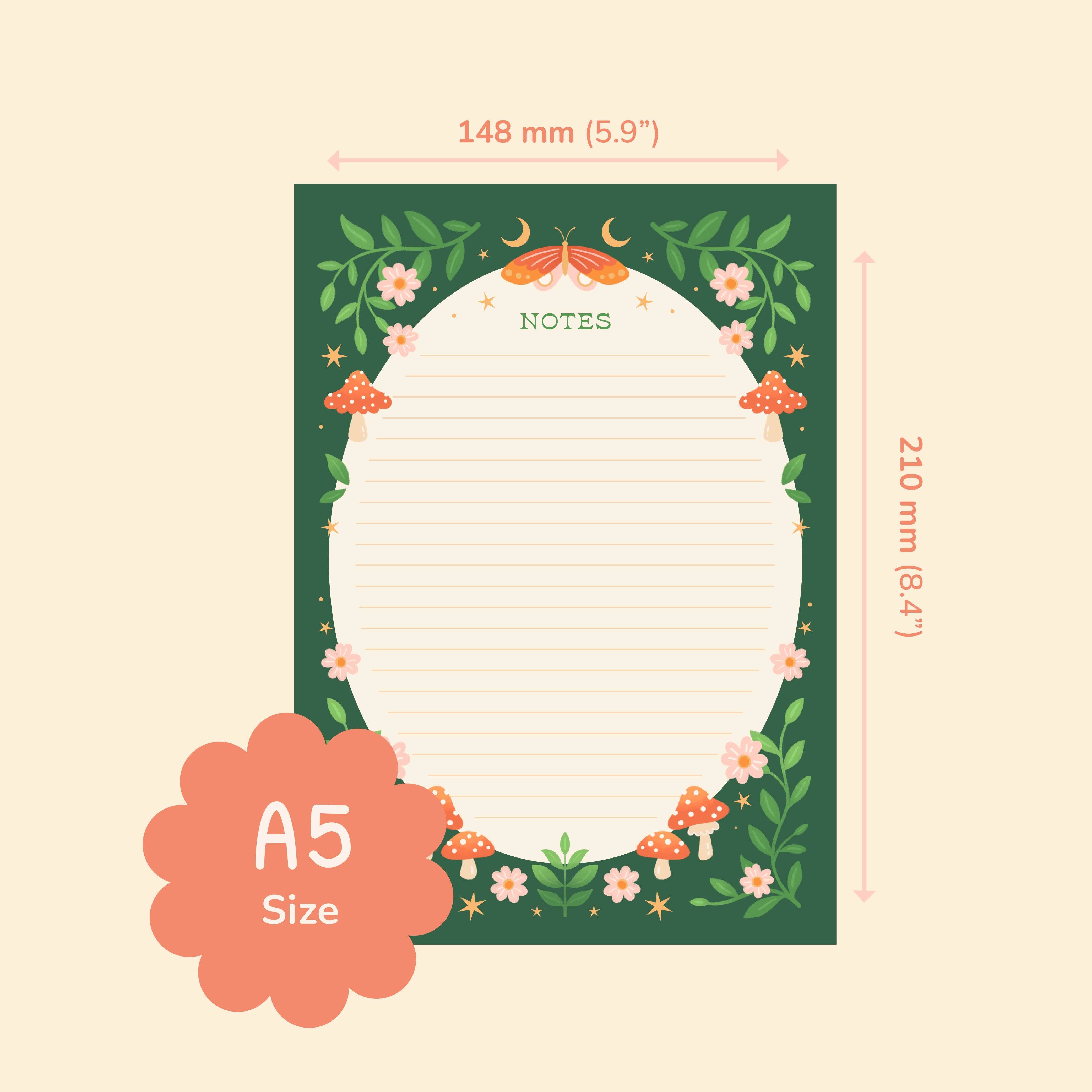 Hopscotch Paper Co. - Wholesale Notepad - Forest Realm Notepad – Literature Stationery Gifts6