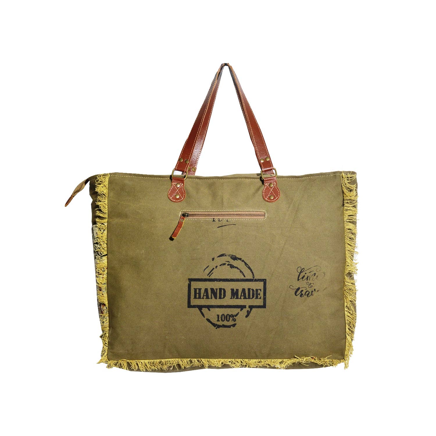 Hopofly Bags - Wholesale Weekender Bag - Women's - Canvas & Leather Women's Weekender Bag3