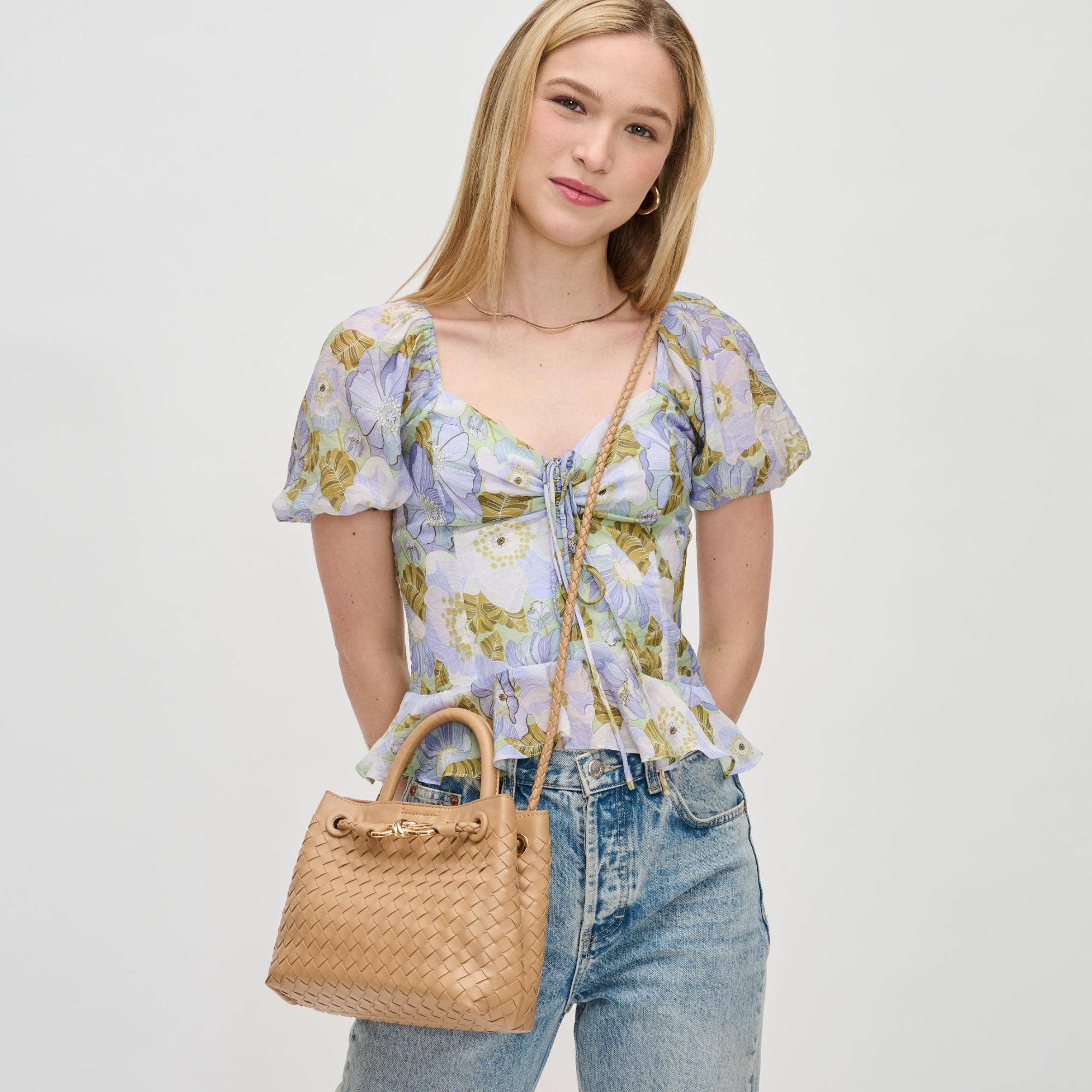 Urban Expressions – bolsa tiracolo - Mulher por atacado – Bolsa Transversal Blakely em Couro Vegano Trançado16