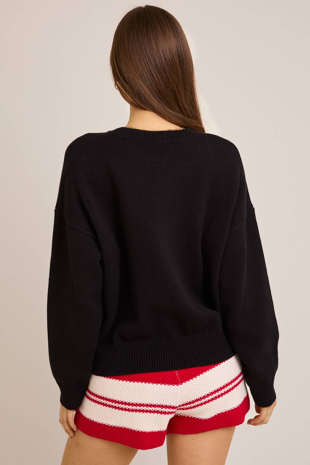 LE LIS - Wholesale Graphic Sweatshirt - Women's - LONG SLEEVE CREW NECK TEDDY BEAR GRAPHIC SWEATER9