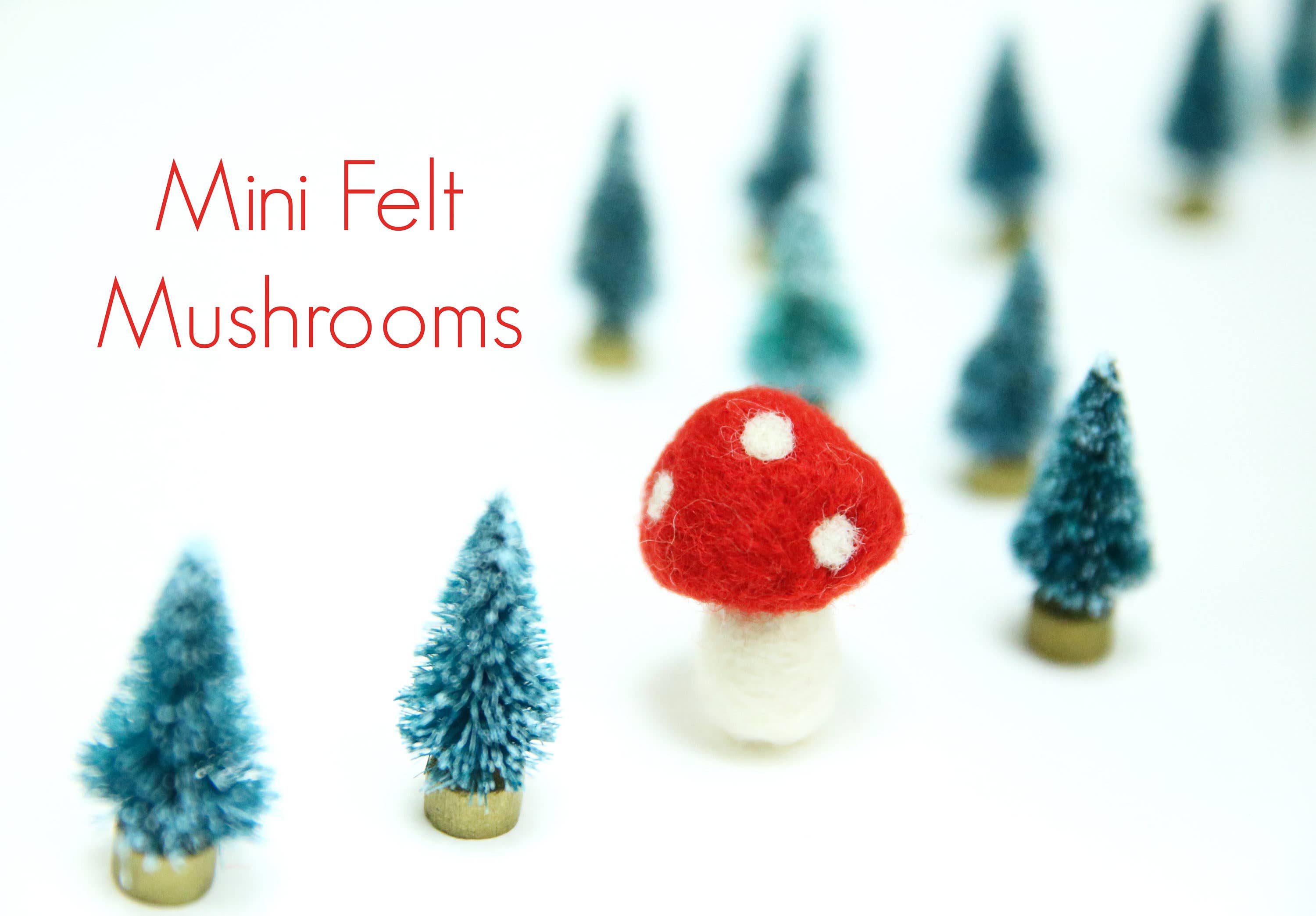 The Felt Pod - Wholesale Decorative Tabletop Object - Felt Mushroom - Mini3
