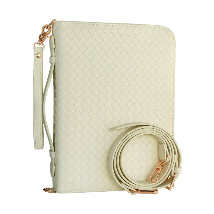Ever, AJ - Wholesale Bible Cover - Bible Cover, Weave Bible Case, Crossbody PEARL
