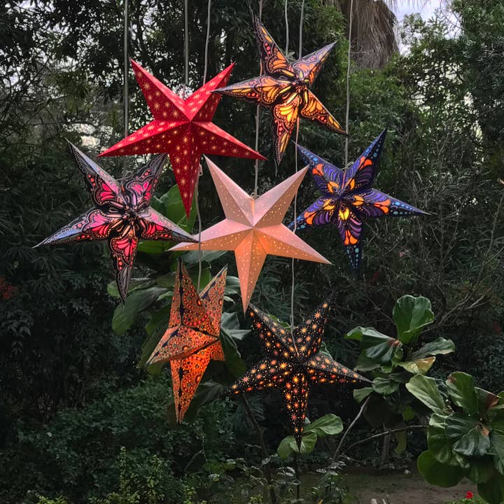 Artecnica - Wholesale Paper Lantern/Lamp - Kalea Blue Earth Friendly Starlightz