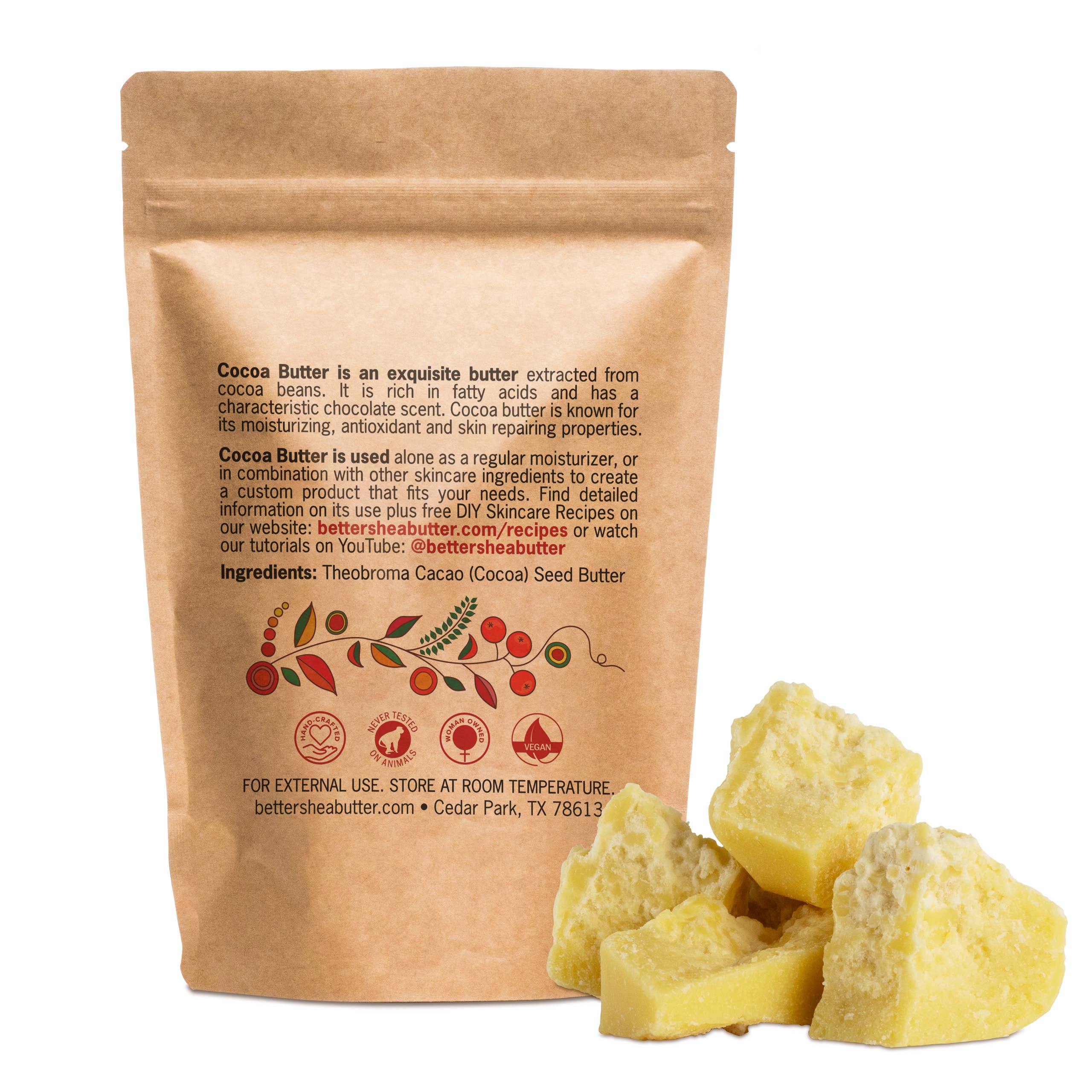 Better Shea Butter - Wholesale Body Balm/Butter - Cocoa Butter (1 lb)2