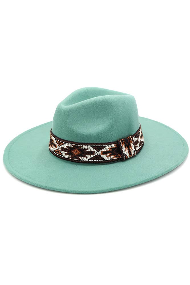 Hana - Wholesale Fedora - Women's - Tribal Band Panama Hat2