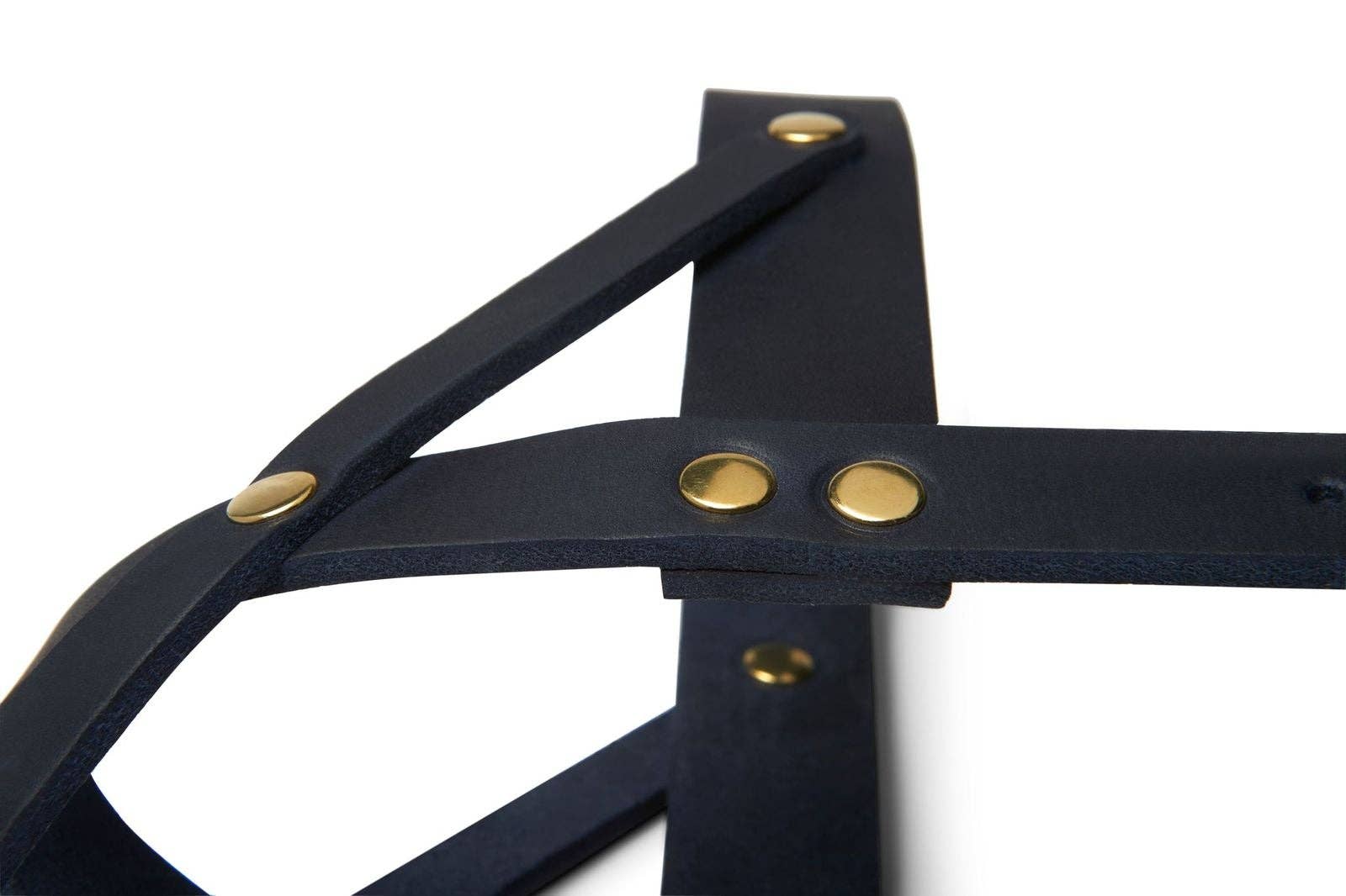 Molly and Stitch - Wholesale Pet Harness - Dog - Butter Leather Dog Harness - Navy Blue2