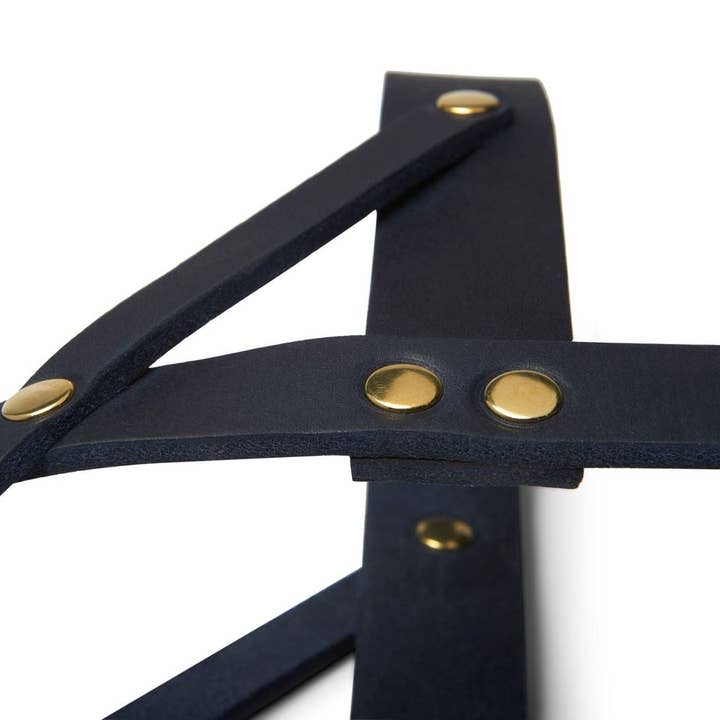 Molly and Stitch - Wholesale Pet Harness - Dog - Butter Leather Dog Harness - Navy Blue2