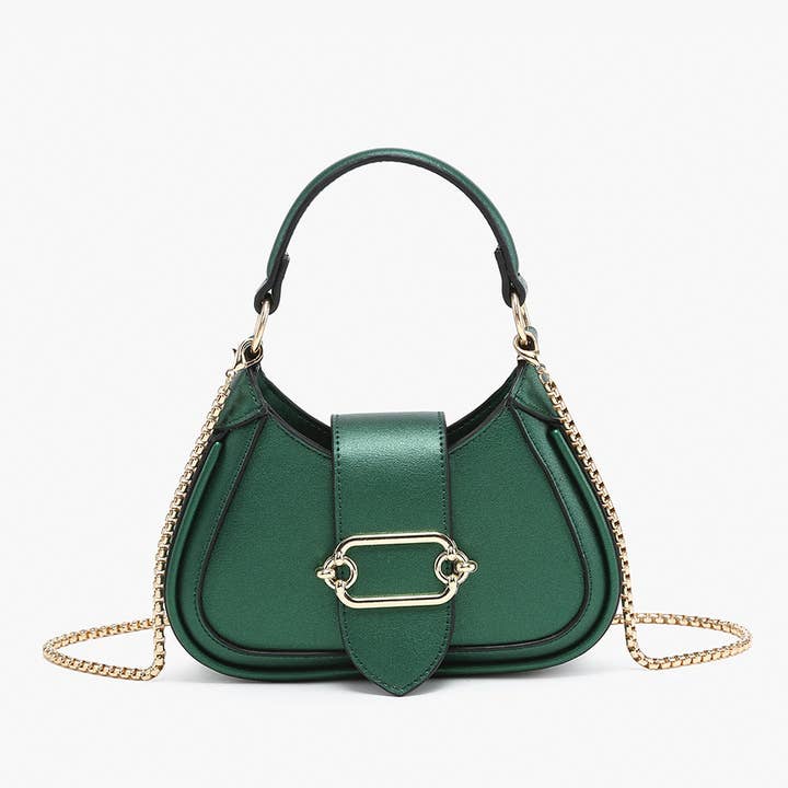 Jen & Co. - Wholesale Crossbody Bag - Women's - EH2563 Malia Buckle Crossbody/Satchel w/ Chain Strap3