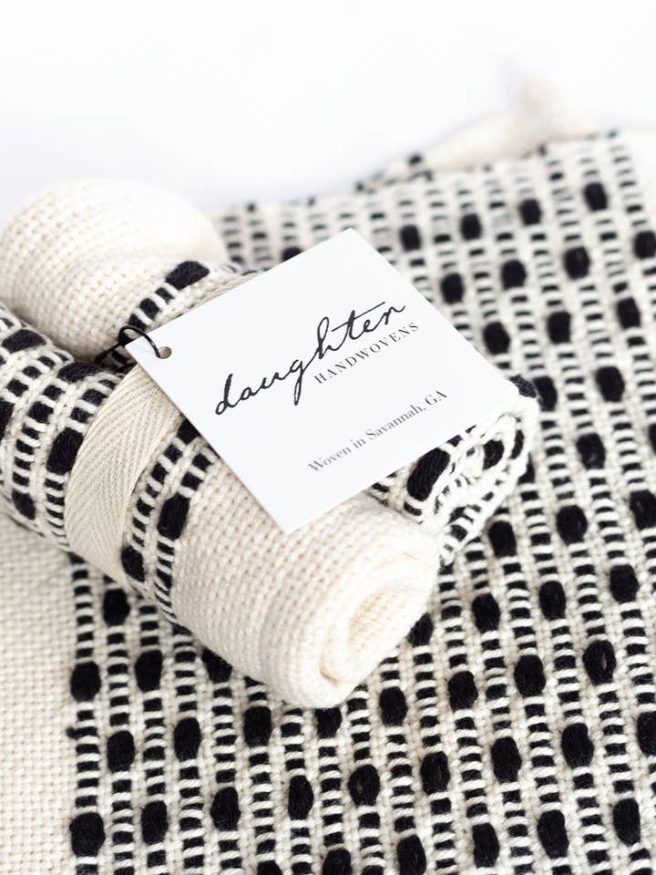 Woven Cotton Wash Cloth for wholesale by Daughter Handwovens