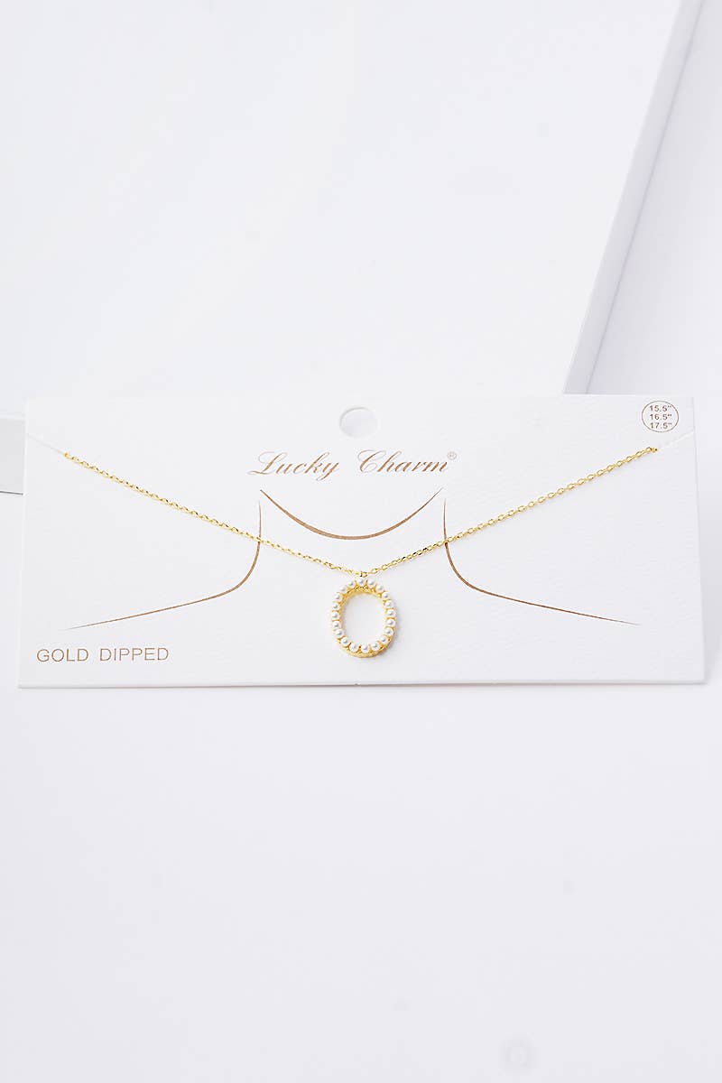 OHBOOBA DESIGN - Vente Colliers à pendentif - Collier initial en perles plaquées or27