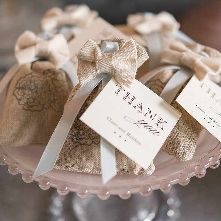 Weddingstar Inc. - Wholesale Favor Bags - Mini Cotton Linen Drawstring Bags - Plain (12)