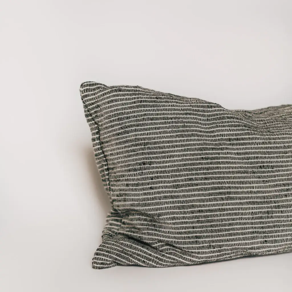Collective Humanity - Wholesale Lumbar Pillow - Isla Handwoven Lumbar Pillow- Pine3
