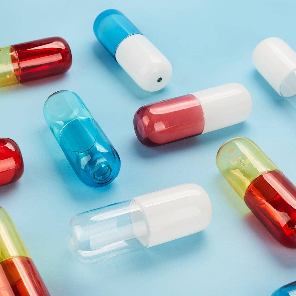 Balvi - Wholesale Water Bottle - Botella & Vaso, Water Pill, 550 ml, white/pink7