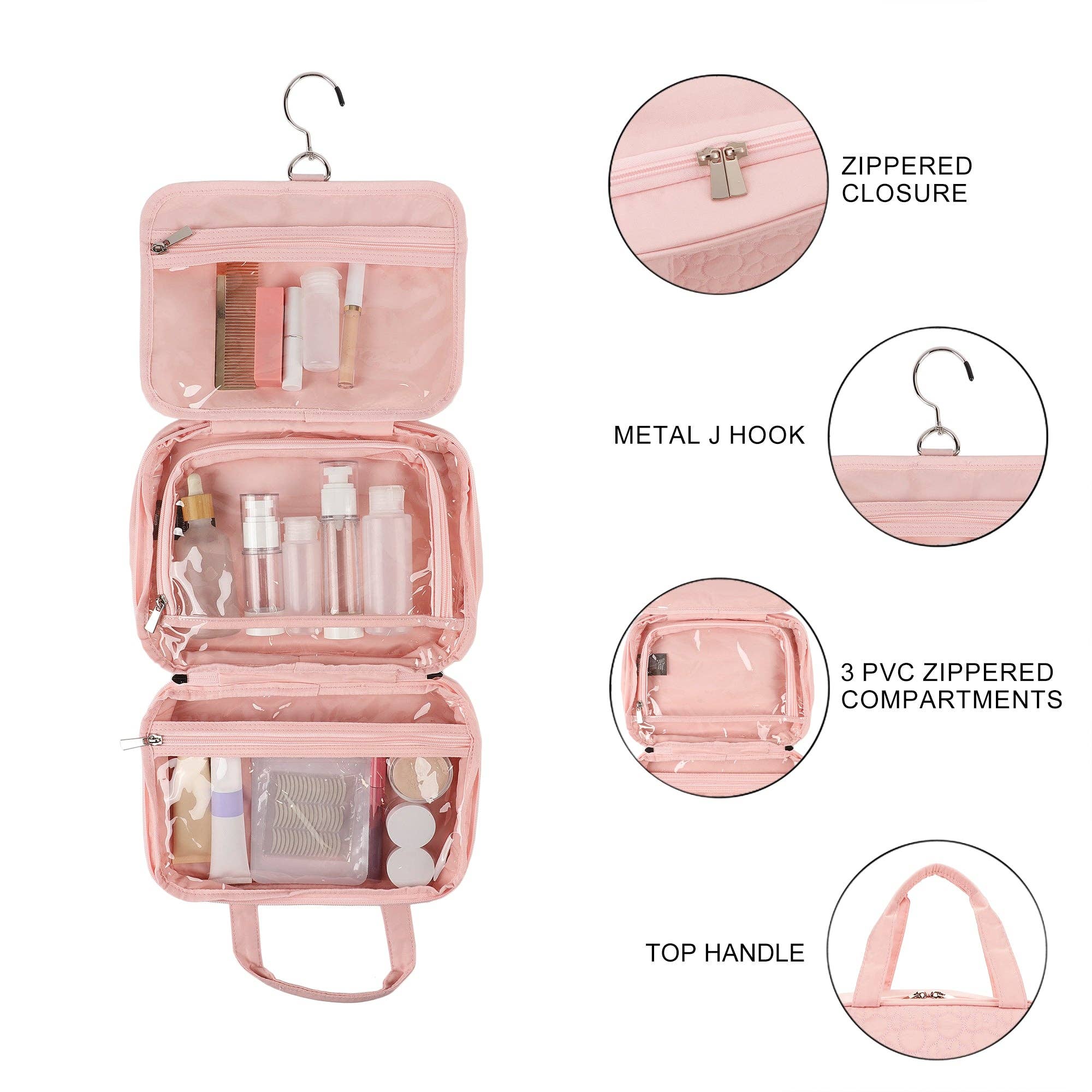 Bioworld Merchandising - Wholesale Makeup/Cosmetic Bag - Disney Minnie Mouse Head Pattern Adult Cosmetic/Toiletry Bag1