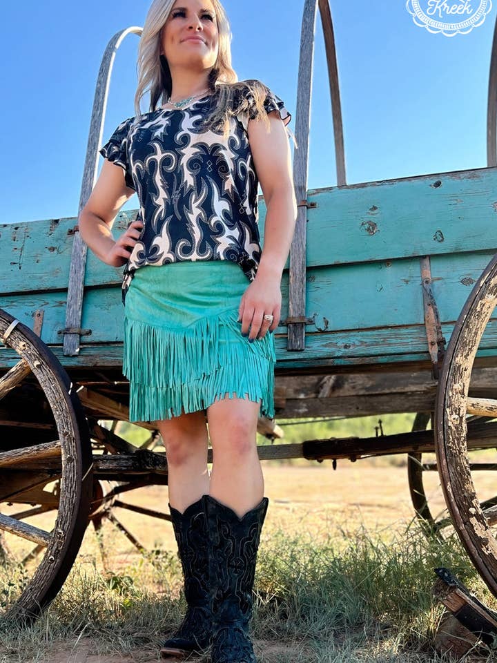 Sterling Kreek - Wholesale Blouse - Women's - Space Cowgirl Top