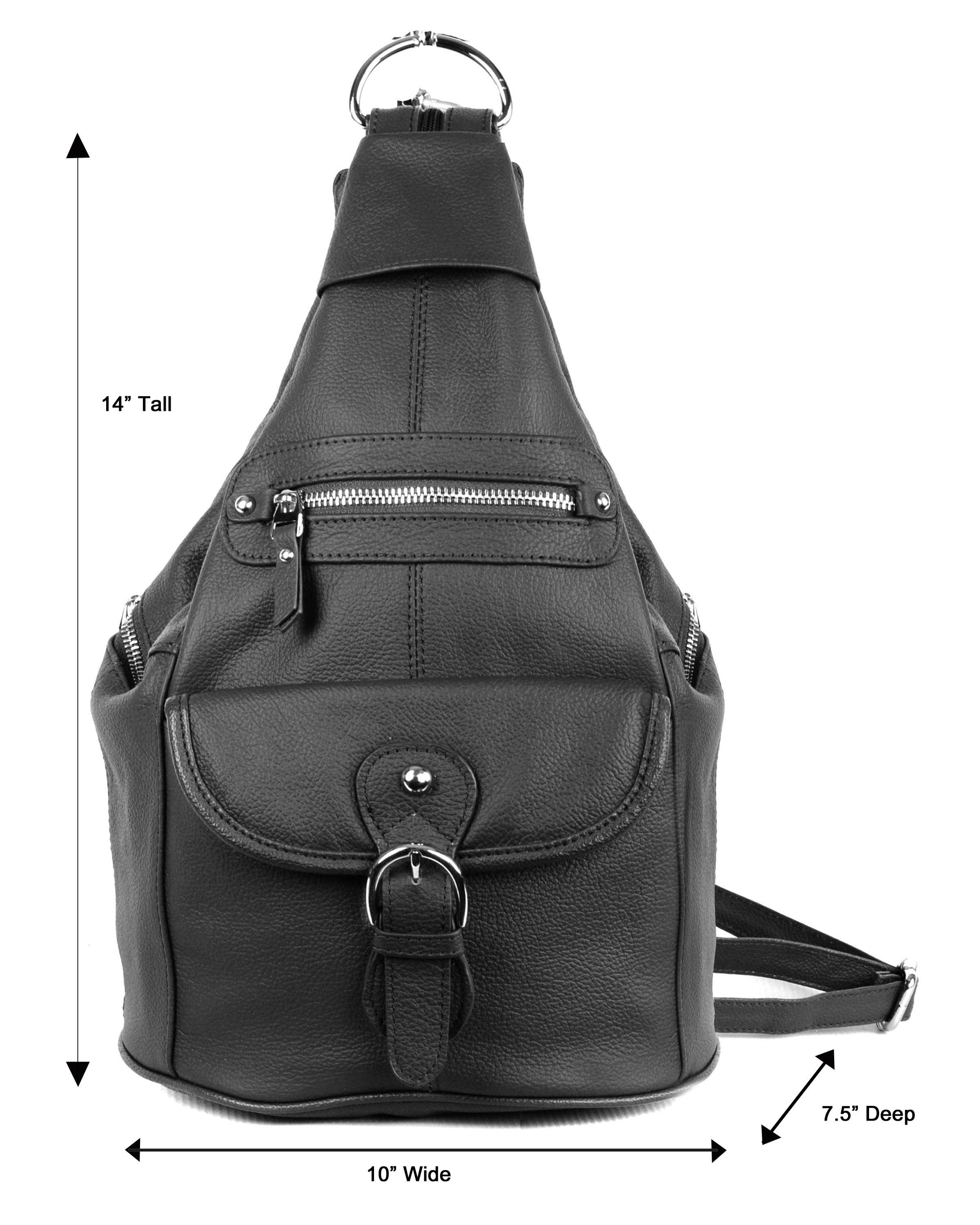 Roma Leathers, Inc. - Wholesale Backpack - Women's - 3611H cowhide leather back pack2