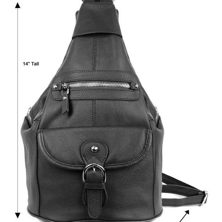 Roma Leathers, Inc. - Wholesale Backpack - Women's - 3611H cowhide leather back pack2