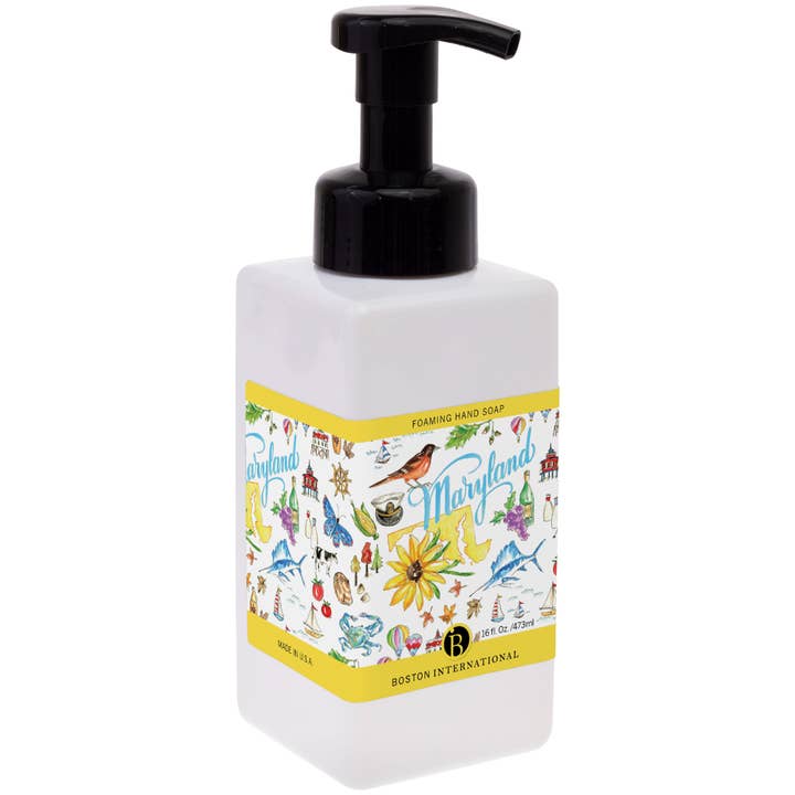 Maryland MD State Foaming Hand Soap 16 oz. for wholesale by Boston International