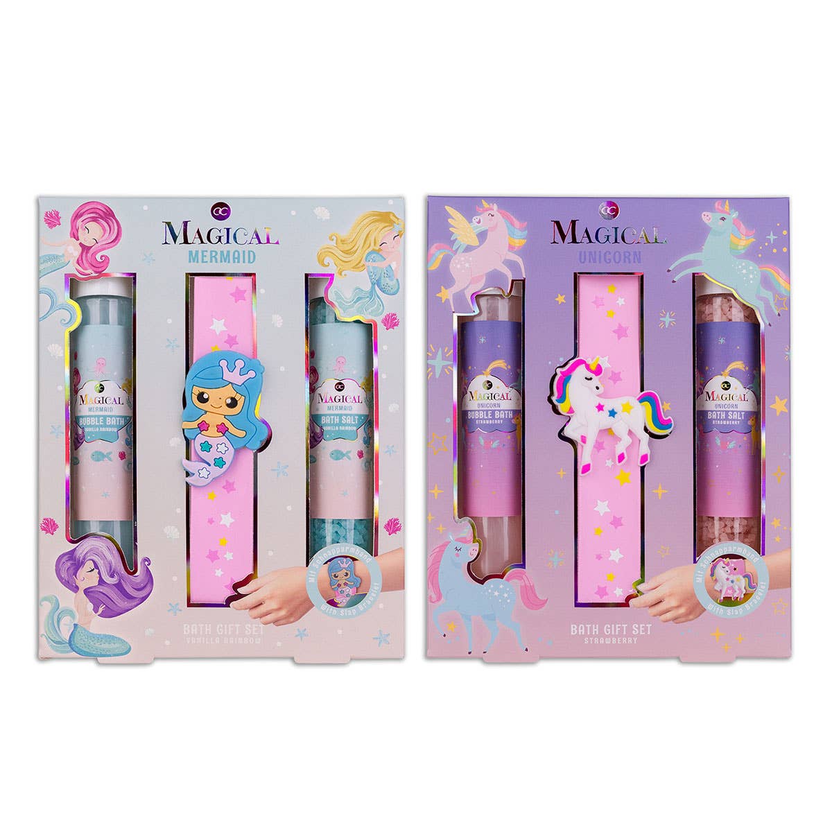 Accentra - Wholesale Bath & Body Set - Magical Unicorn & Mermaid Kids Gift Set With Bracelet0