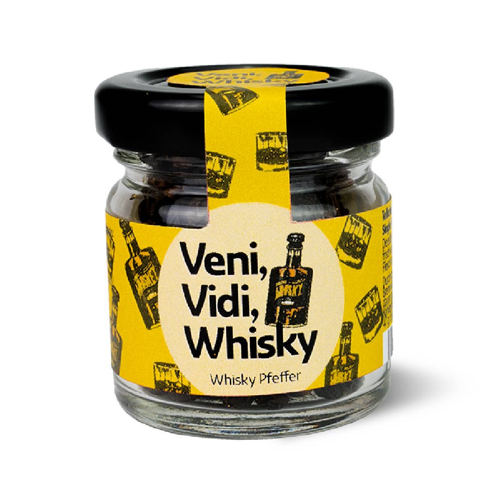 Altenburger Senf & Feinkost GmbH & Co. KG - Wholesale Dried Spice Mix - Whisky Pepper “Veni, Vidi, Whisky” mini glass
- sharp
