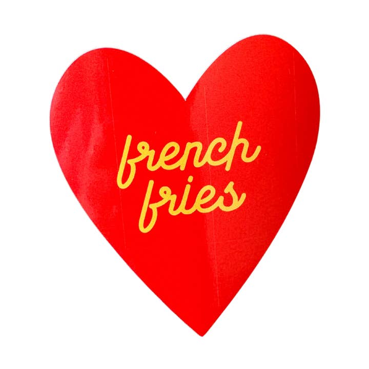French fries foodie vinyl sticker for wholesale by soch and co