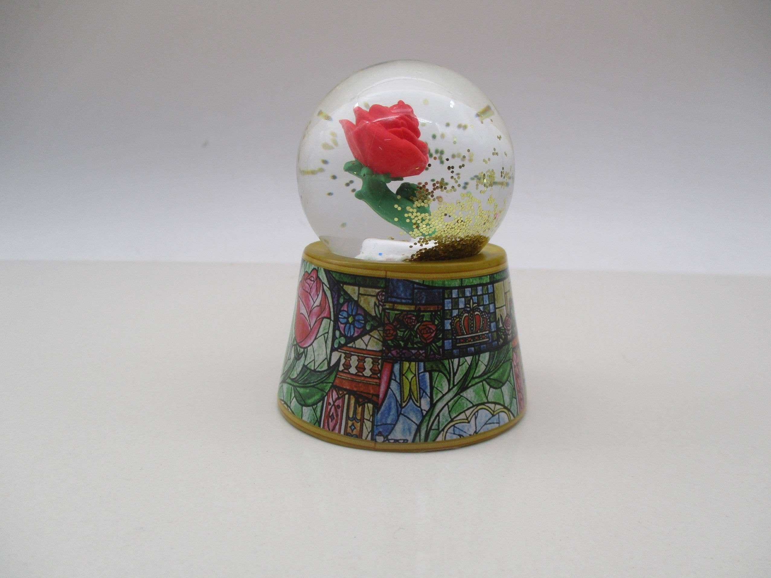 Silver Buffalo - Wholesale Snow Globe - Beauty & The Beast Rose Boxed 45mm Light Up Snow Globe3