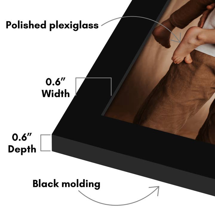 Americanflat - Wholesale Picture Frame - Americanflat 5 Pack Picture Frames With Mat Plexiglass Cover170