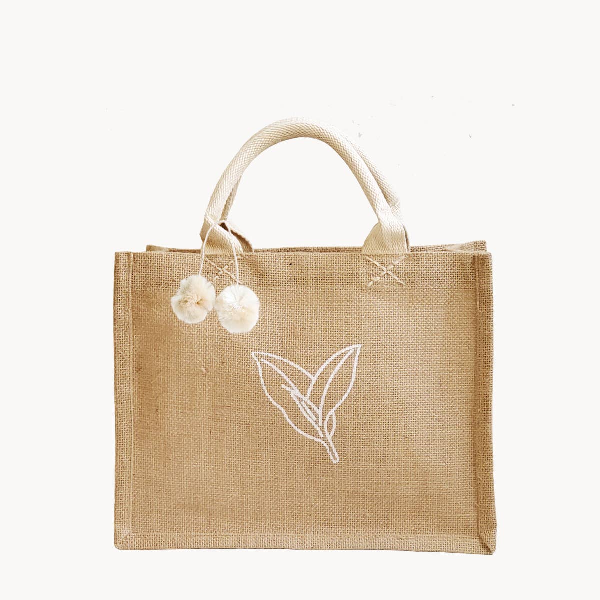 KORISSA - Vente Pochette cadeau - Sac fourre-tout en jute fait main • Sac cadeau - Nature (S)3