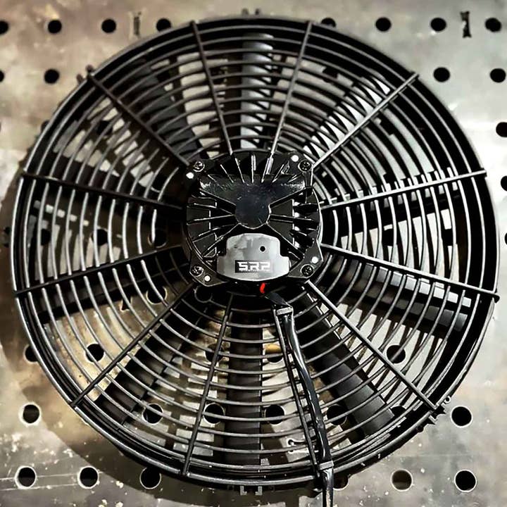 SRP 14" Performance Series Brushless Pusher Fan for wholesale by Steele Racing Products