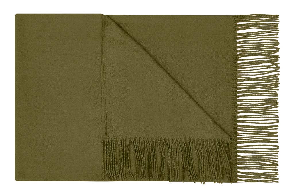 Aavion - Wholesale Scarf - Women's - Super Soft Plain Tassel Scarf Classic Wrap 200 cm x 65 cm13