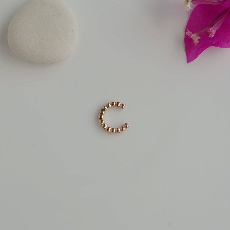 StockJWL – wholesale Cuff/wrap earrings – Compression Cartilage Earring Mini Thin Stone Ear Cuff  Gold Silver1