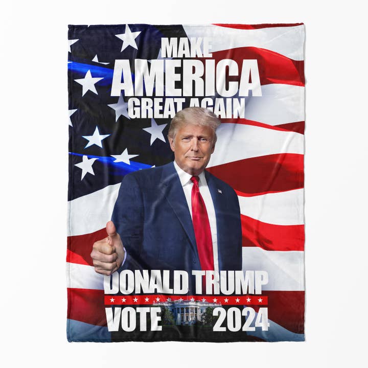 Plaid Trump Minky pour la vente par Bitty Boomers