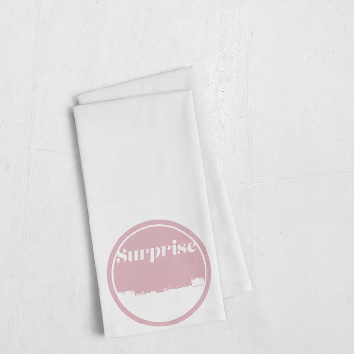 Torchon rétro Surprise Arizona | plusieurs couleurs pour la vente par Paperfinch Design